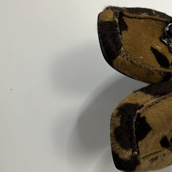 STUART WEITZMAN CALFSKIN JEWELS  ANIMAL PRINT LEATHER LOAFER SIZE‎ 7 1/2M - Picture 7 of 8